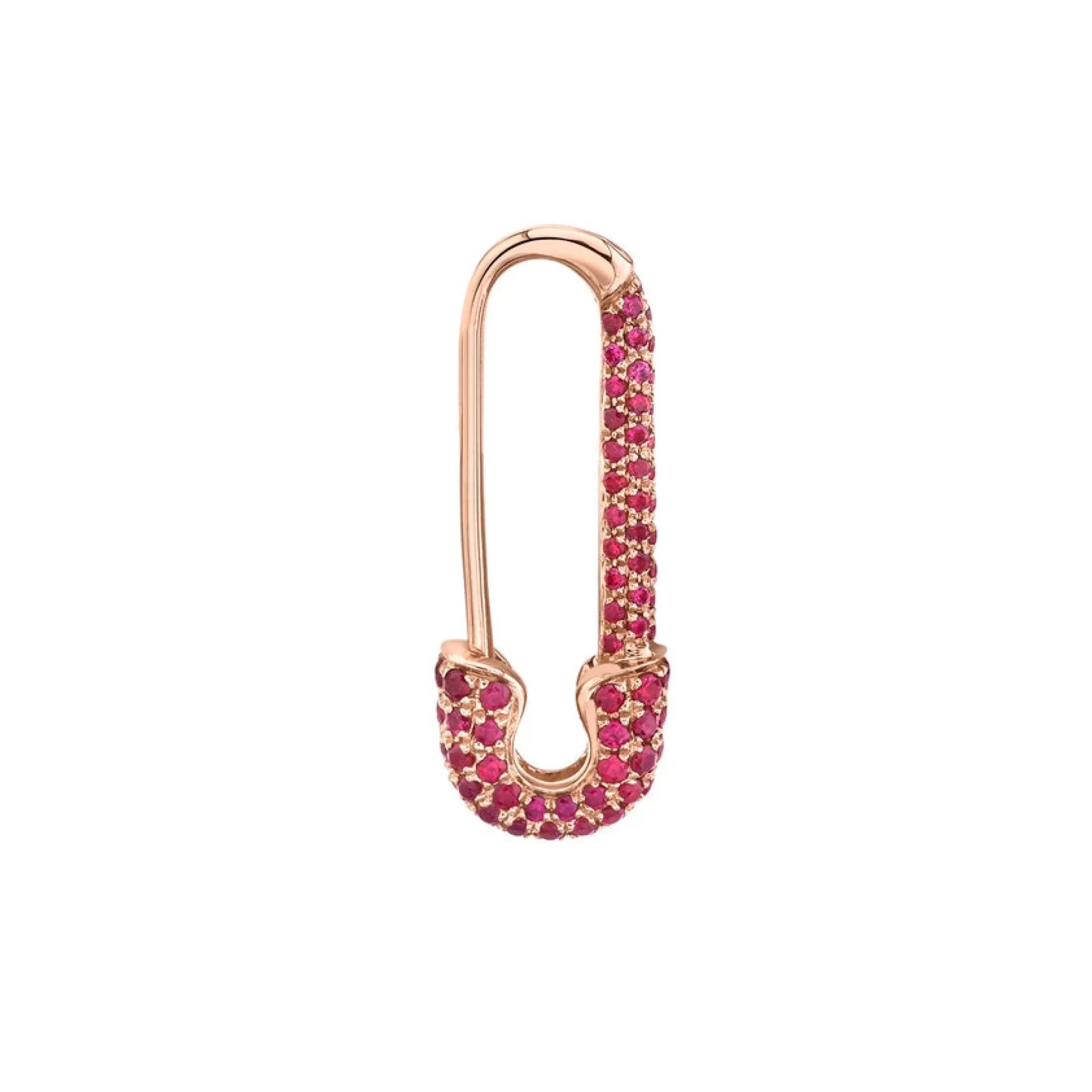 Anita Ko MINI RUBY SAFETY PIN EARRING