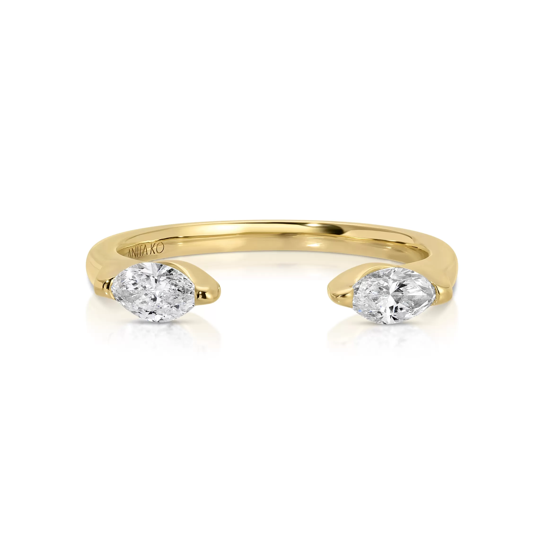 Anita Ko ORBIT SPLIT MARQUIS DIAMOND RING