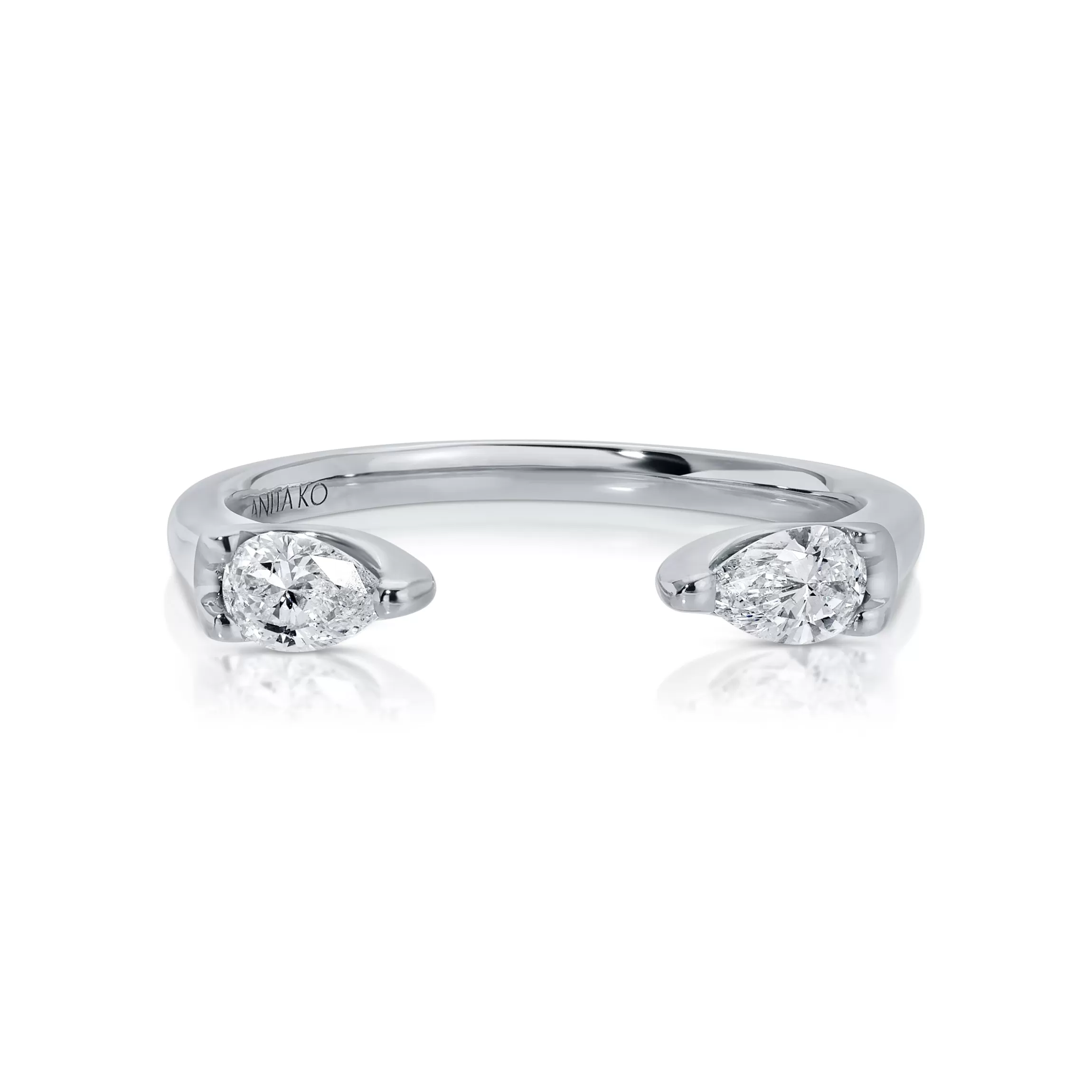 Anita Ko ORBIT SPLIT PEAR DIAMOND RING