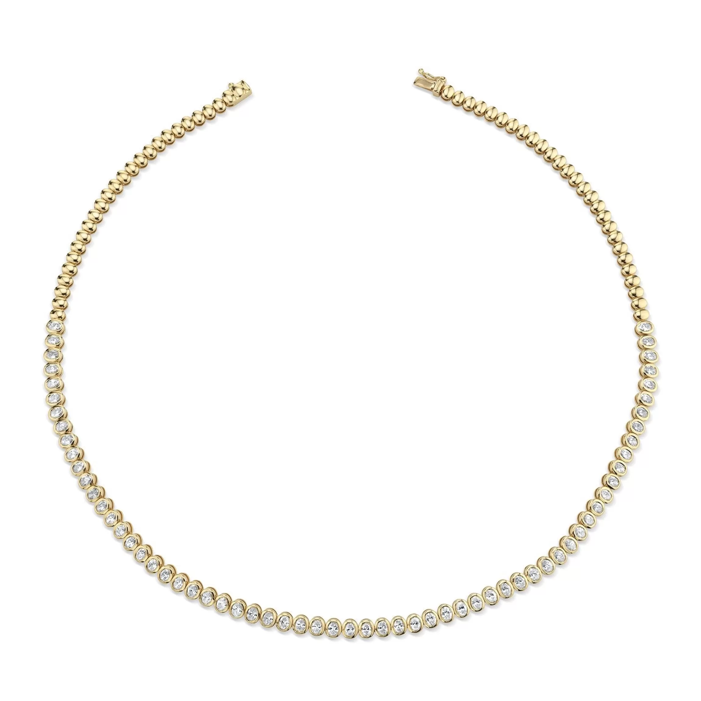 Anita Ko OVAL DIAMOND BEZEL CHOKER