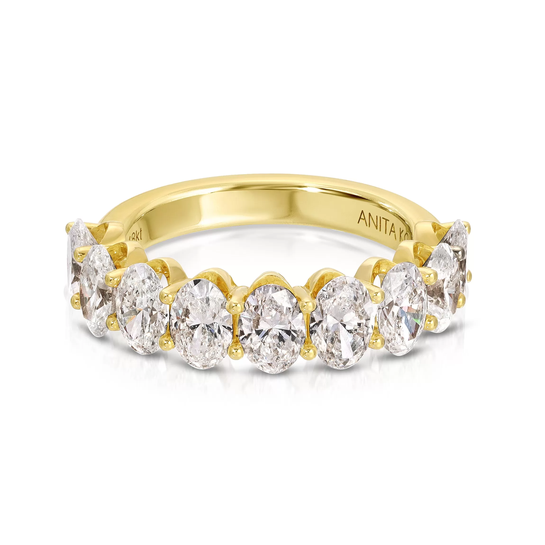 Anita Ko OVAL DIAMOND DEMI-ETERNITY BAND