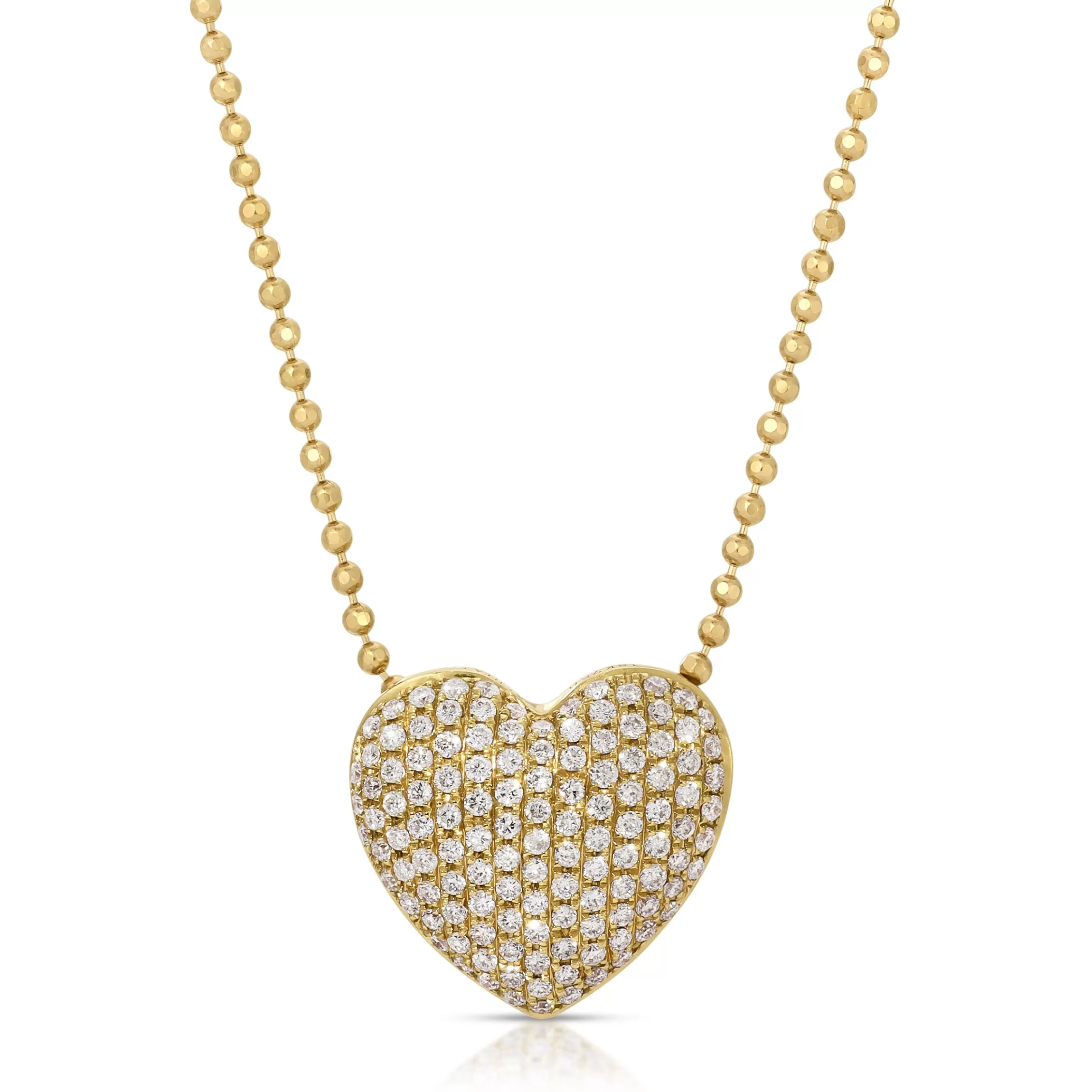 Anita Ko PAVE DIAMOND HEART NECKLACE