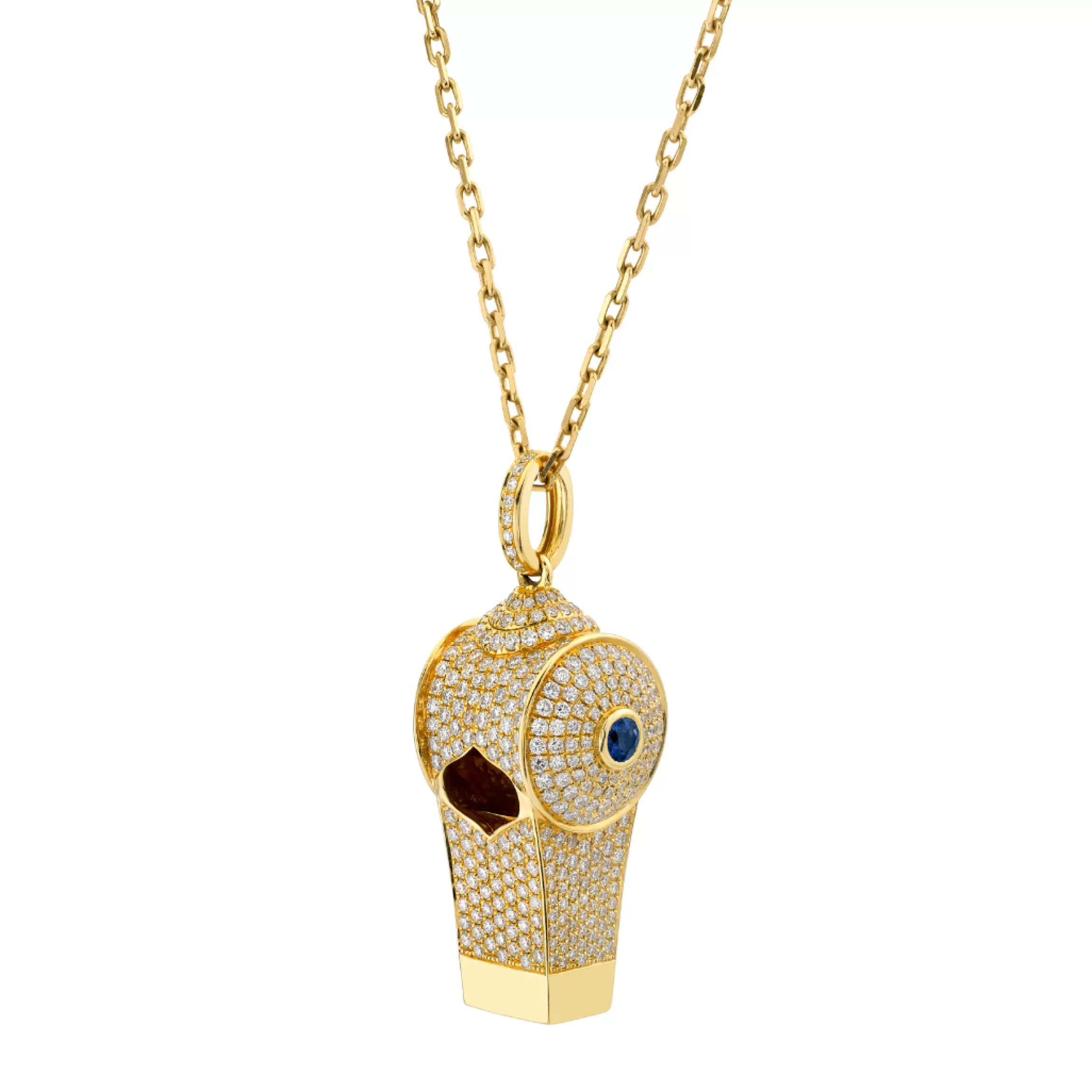 Anita Ko PAVE WHISTLE PENDANT