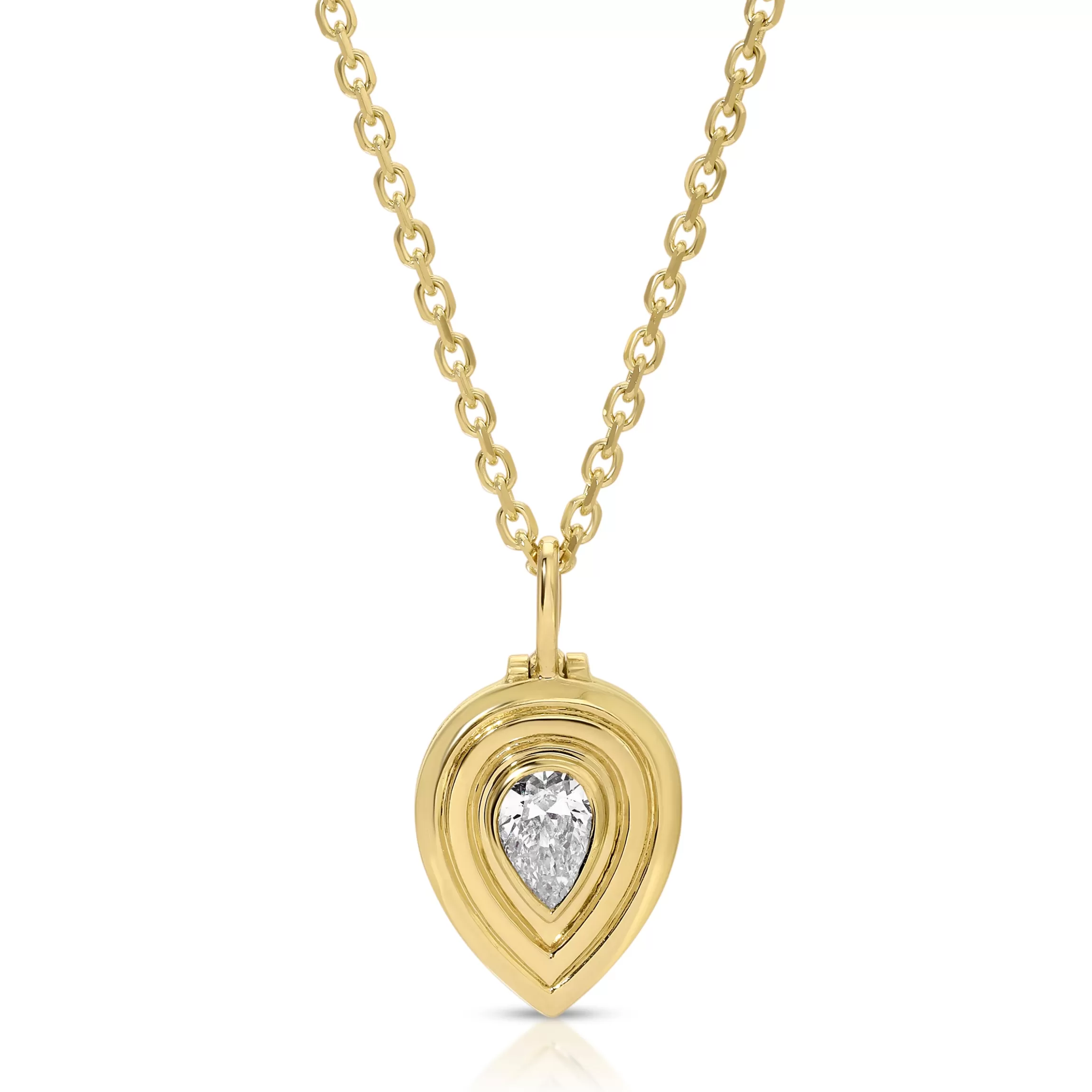 Anita Ko PEAR SHAPED DIAMOND LOULOU LOCKET