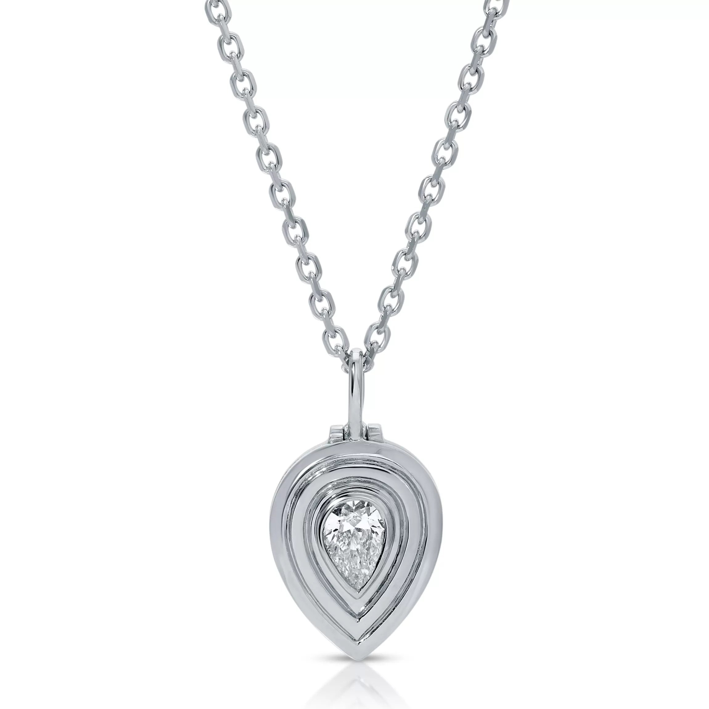 Anita Ko PEAR SHAPED DIAMOND LOULOU LOCKET