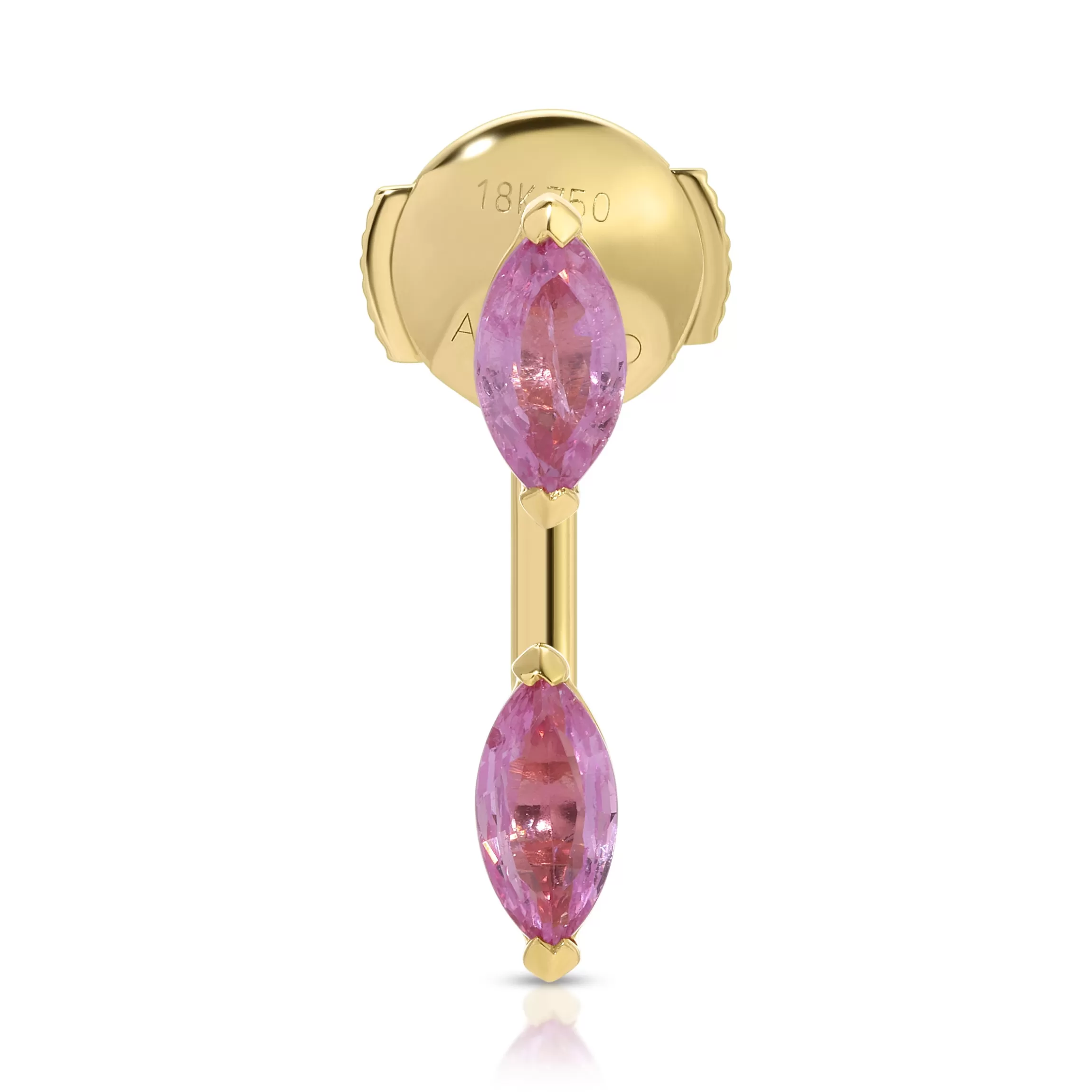 Anita Ko PINK SAPPHIRE MARQUISE ORBIT EARRING