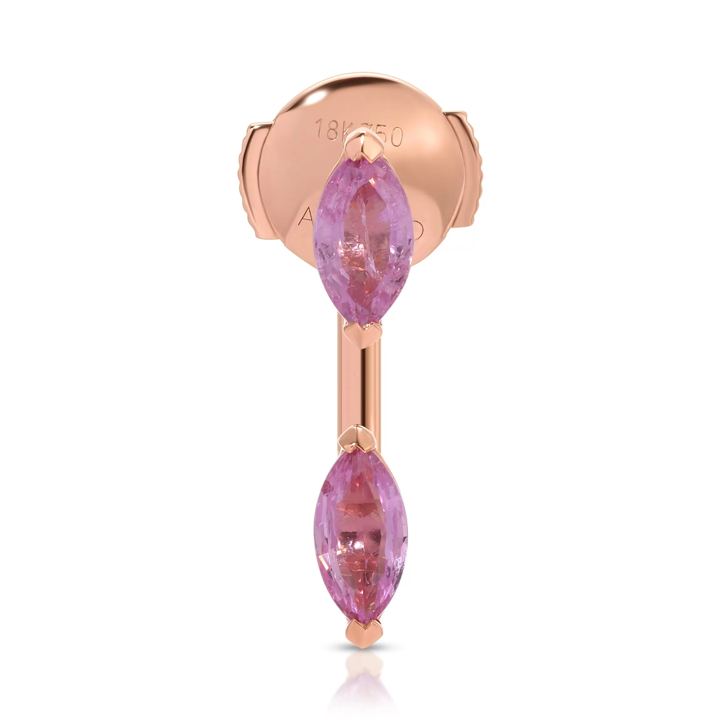 Anita Ko PINK SAPPHIRE MARQUISE ORBIT EARRING