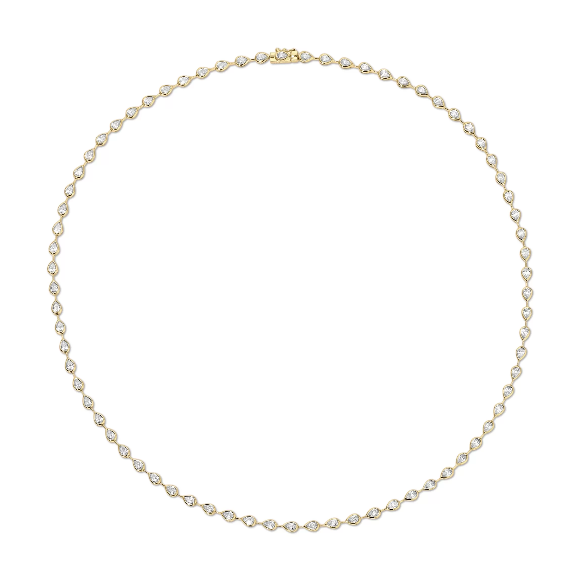 Anita Ko RAINDROP PEAR BEZELED DIAMOND CHOKER