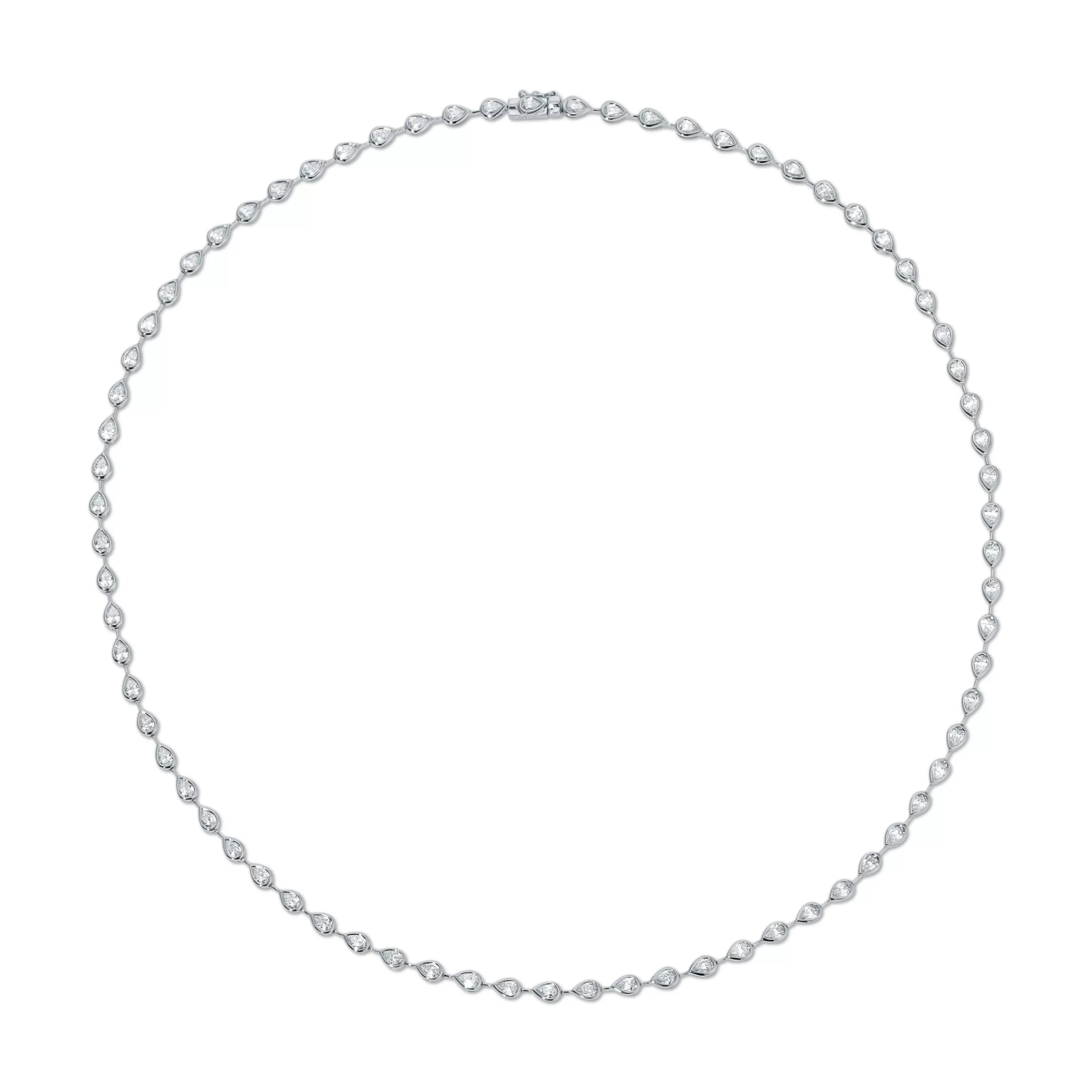 Anita Ko RAINDROP PEAR BEZELED DIAMOND CHOKER