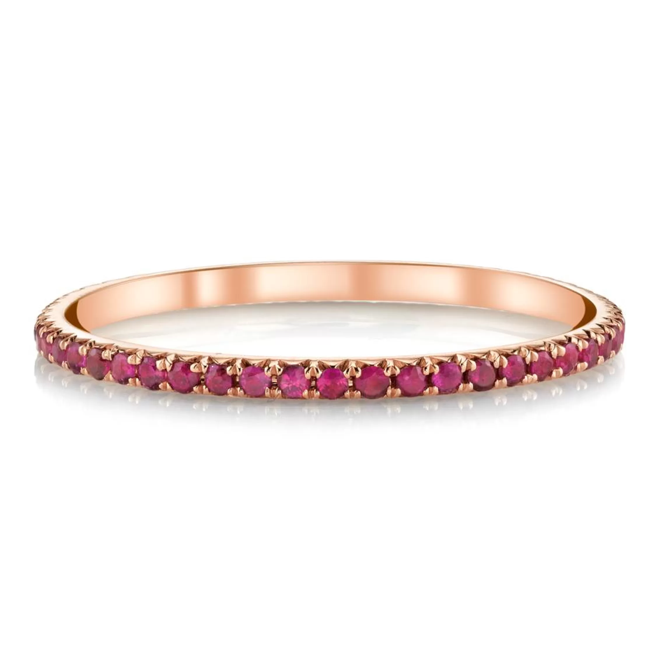 Anita Ko ROSE GOLD RUBY ETERNITY BAND