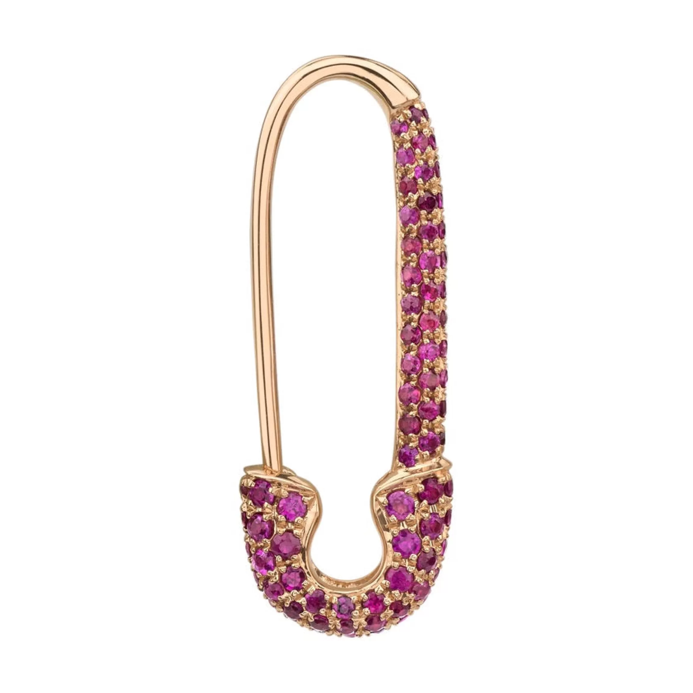 Anita Ko RUBY SAFETY PIN EARRING