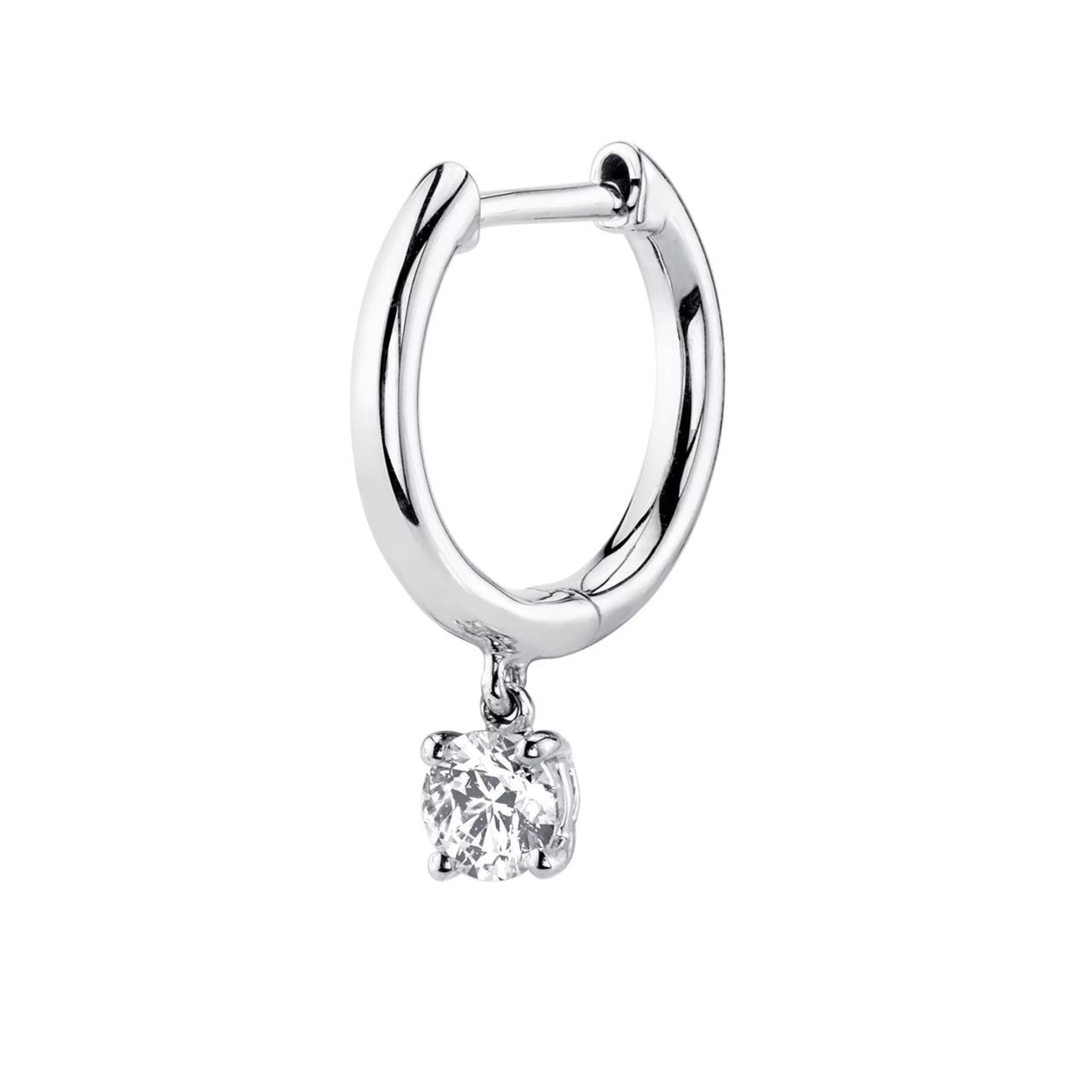 Anita Ko SINGLE HUGGIE WITH ROUND DIAMOND DROP