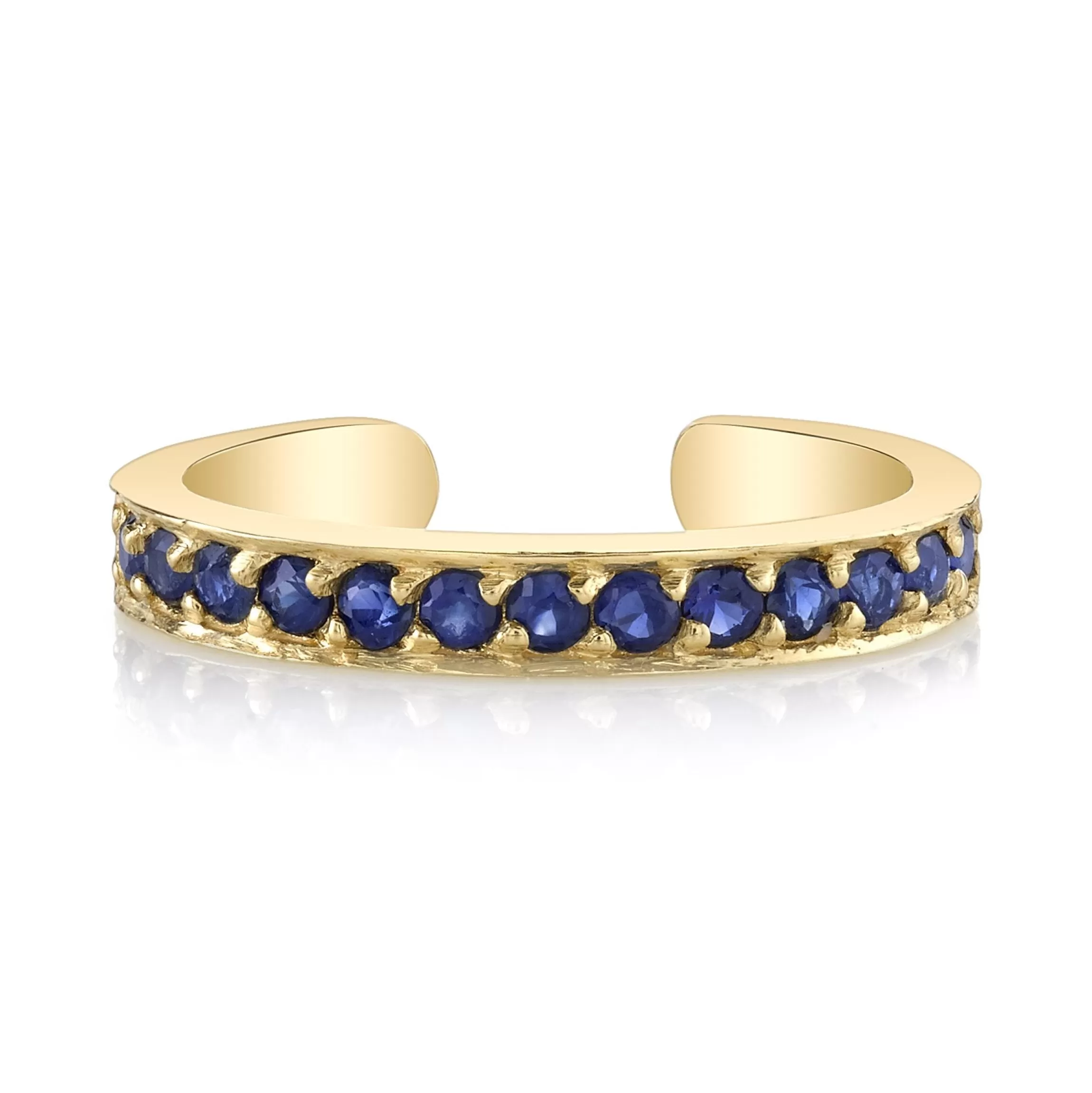 Anita Ko SINGLE ROW BLUE SAPPHIRE EAR CUFF