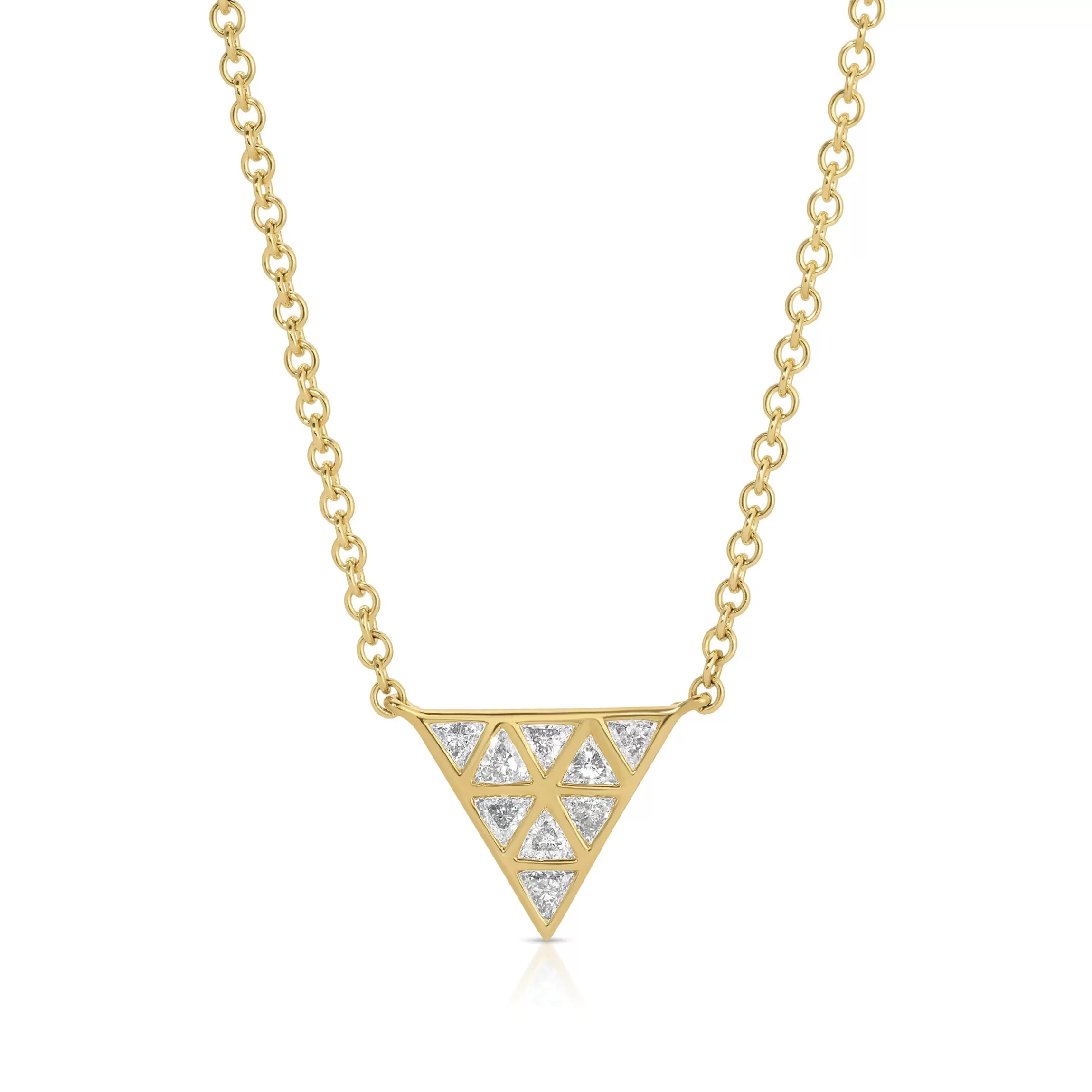 Anita Ko SMALL BEZELED TRILLION PENDANT