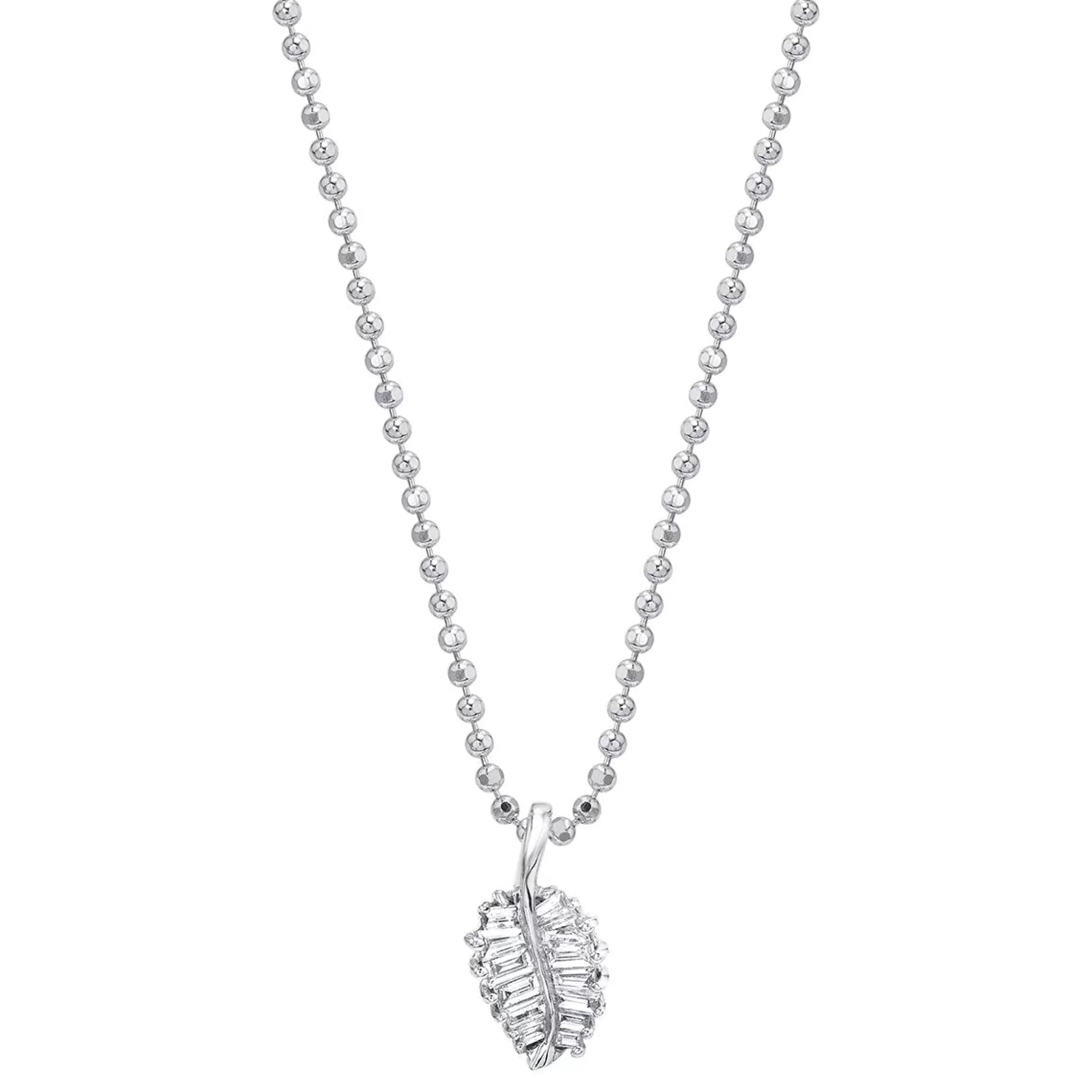 Anita Ko SMALL PALM LEAF DIAMOND NECKLACE