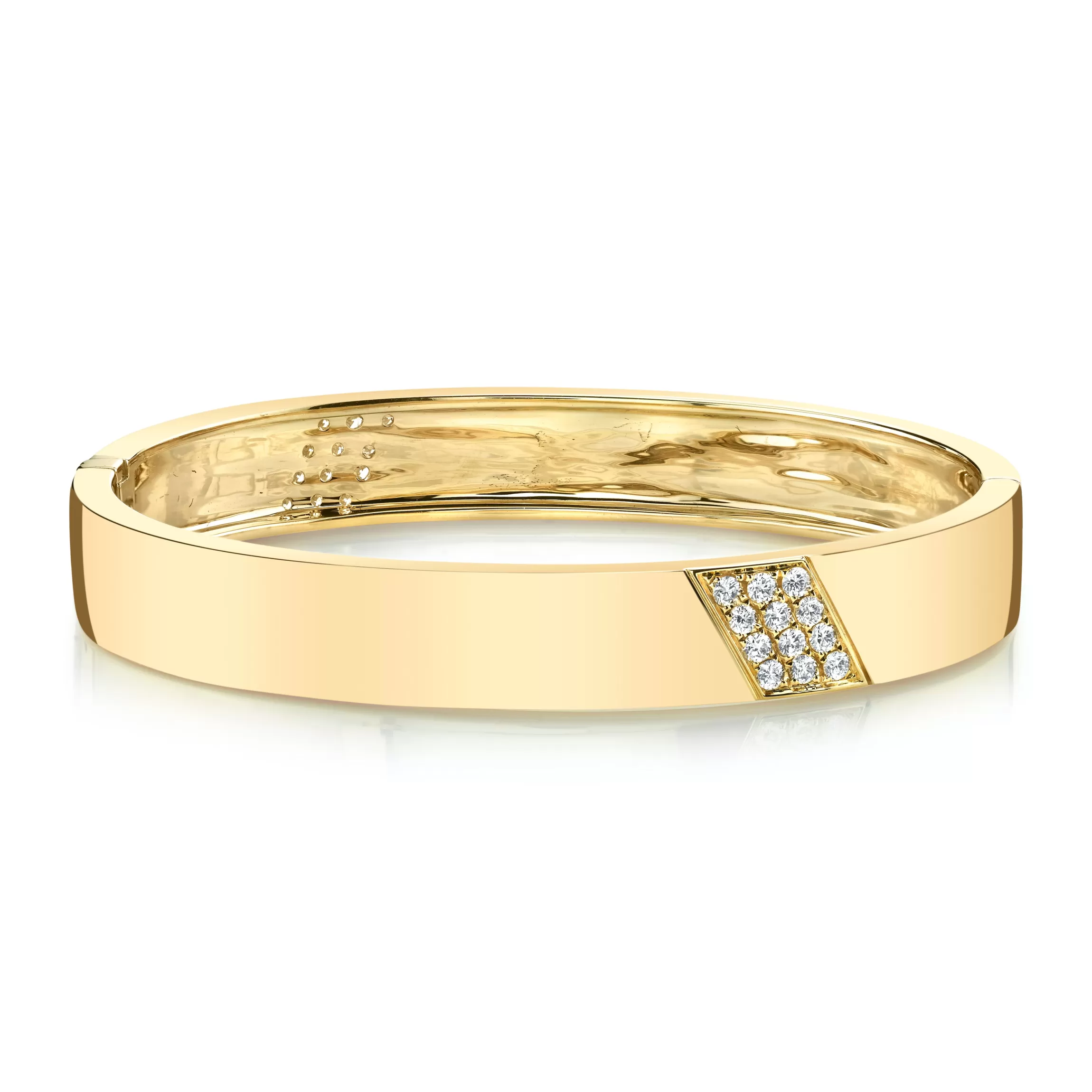 Anita Ko THREE ROW DIAGONAL DIAMOND STRIPE BRACELET