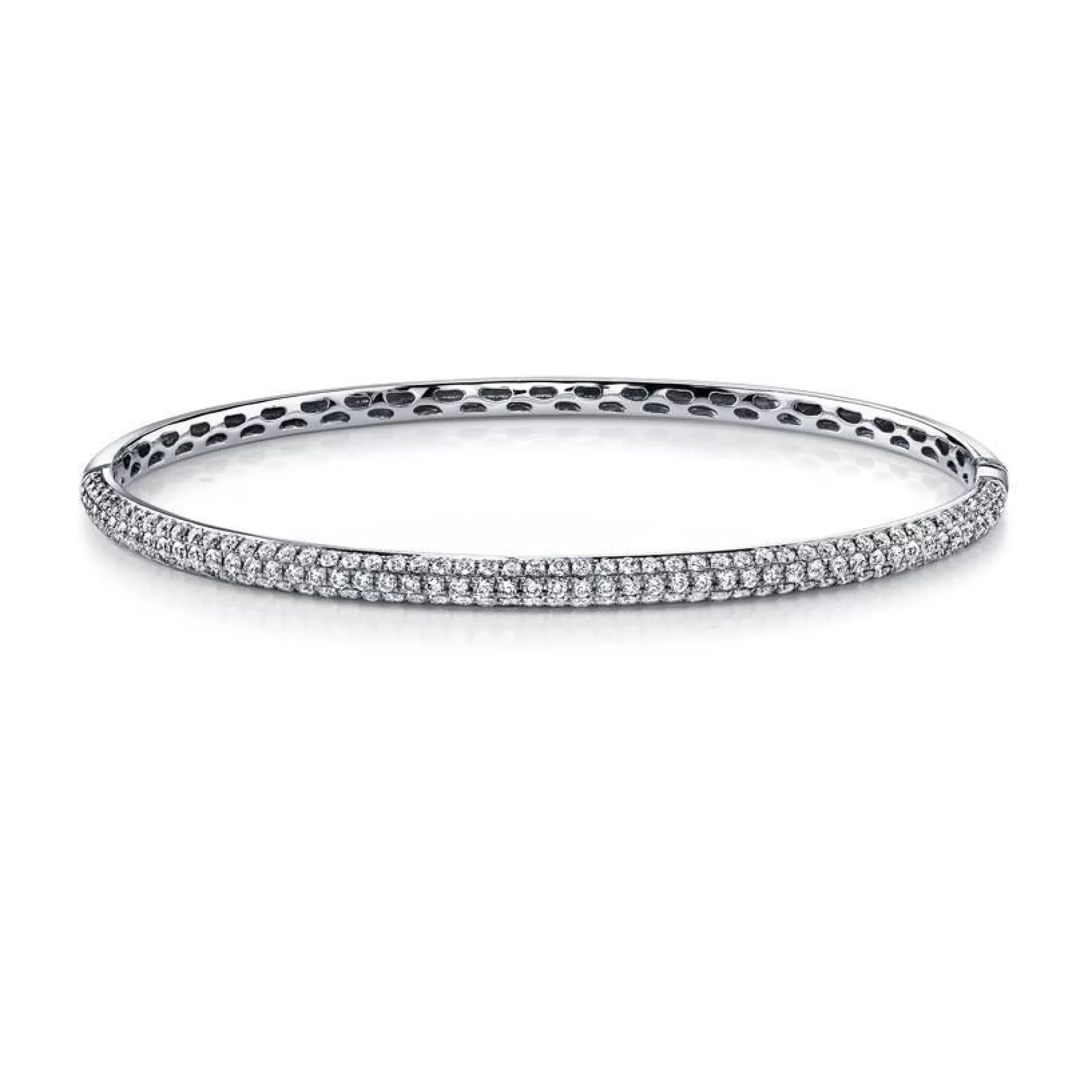 Anita Ko THREE ROW DIAMOND BANGLE