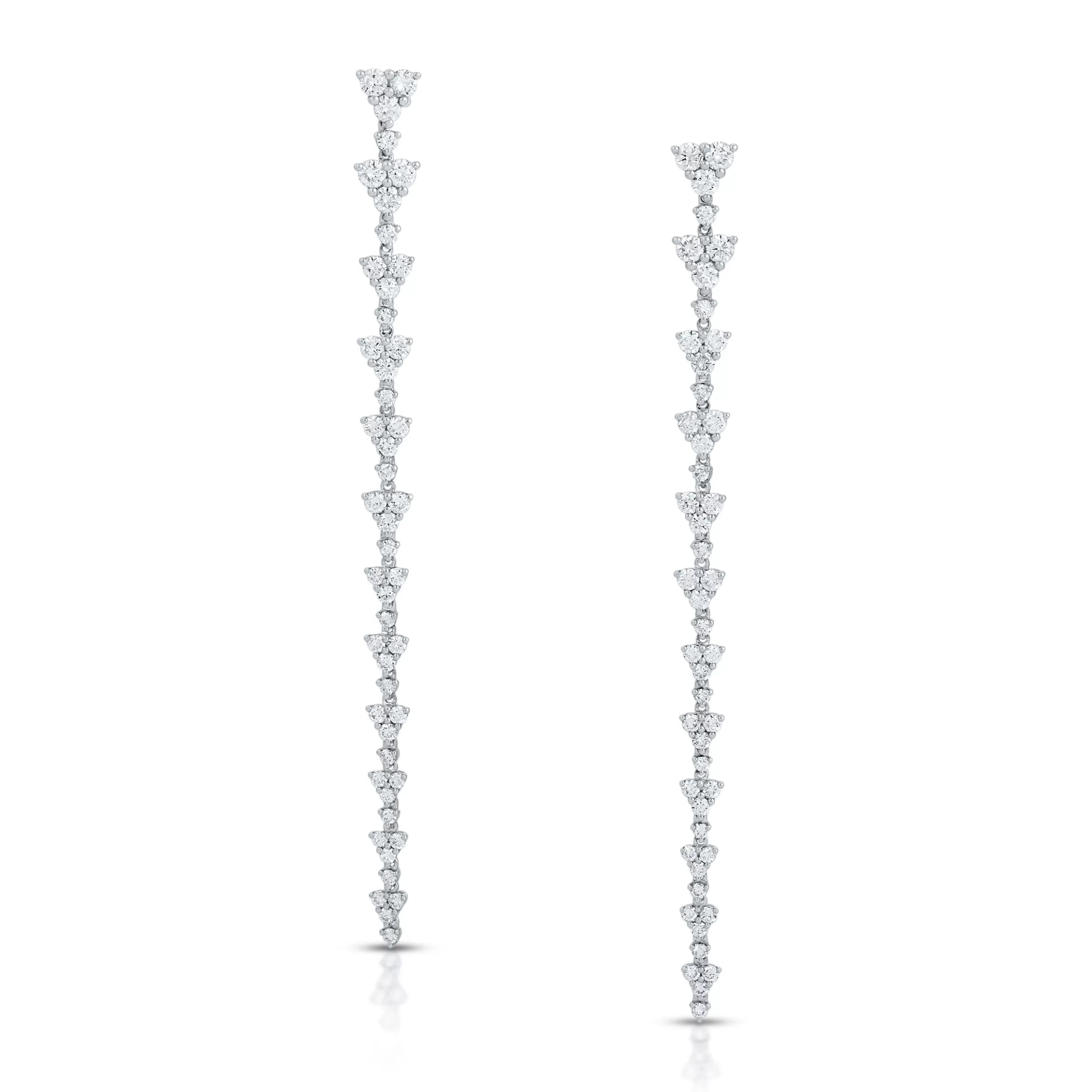 Anita Ko TRIANGLE ETERNITY DIAMOND DROP EARRINGS