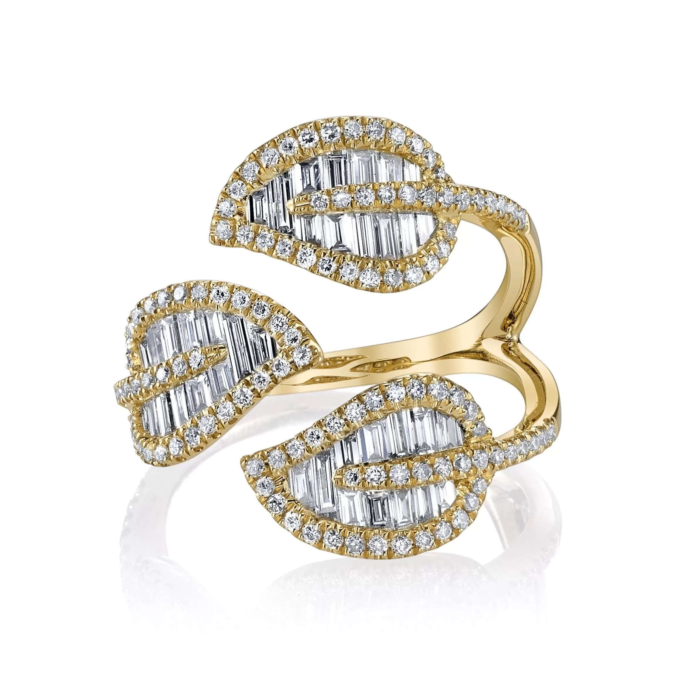 Anita Ko TRI-LEAF DIAMOND RING