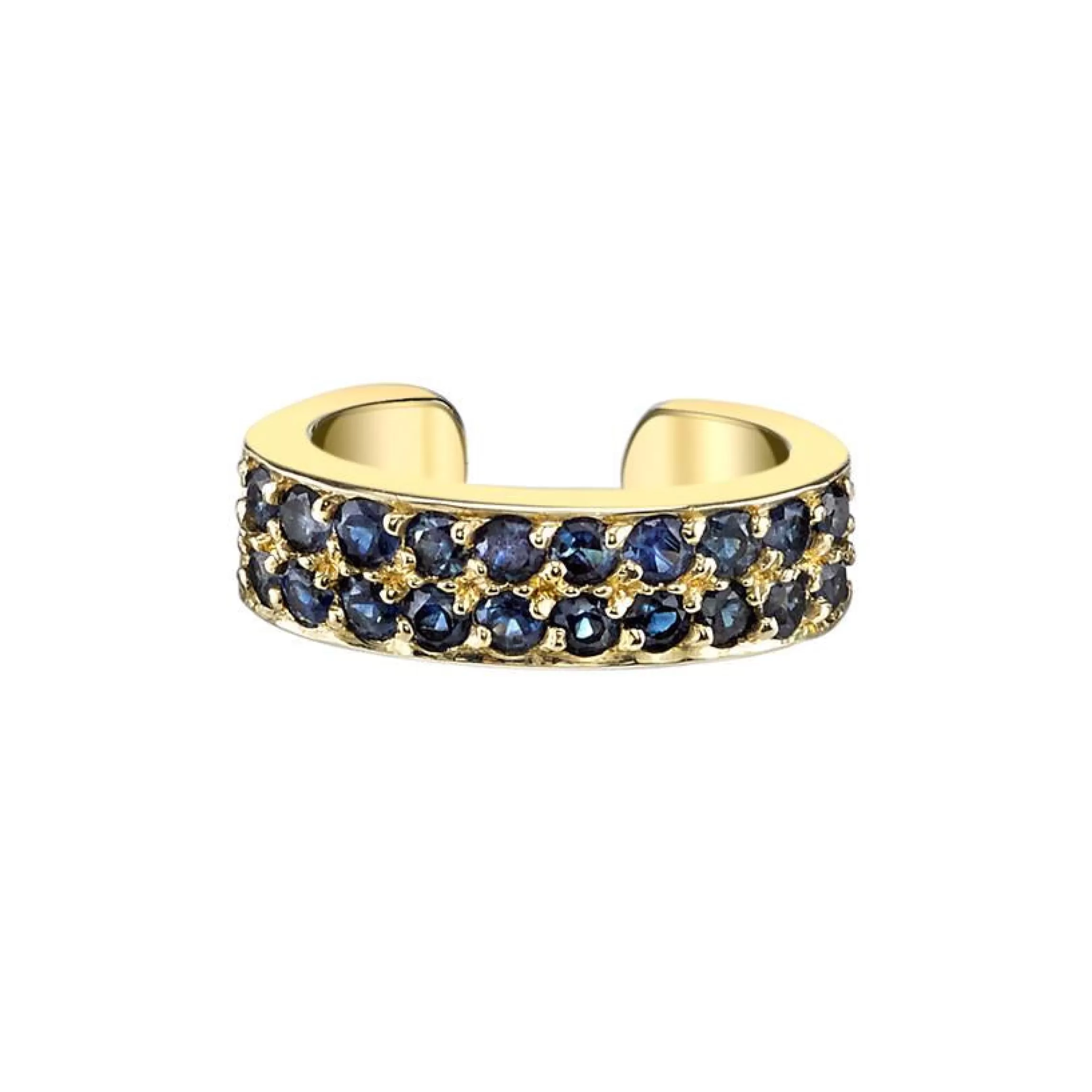 Anita Ko TWO ROW BLUE SAPPHIRE EAR CUFF