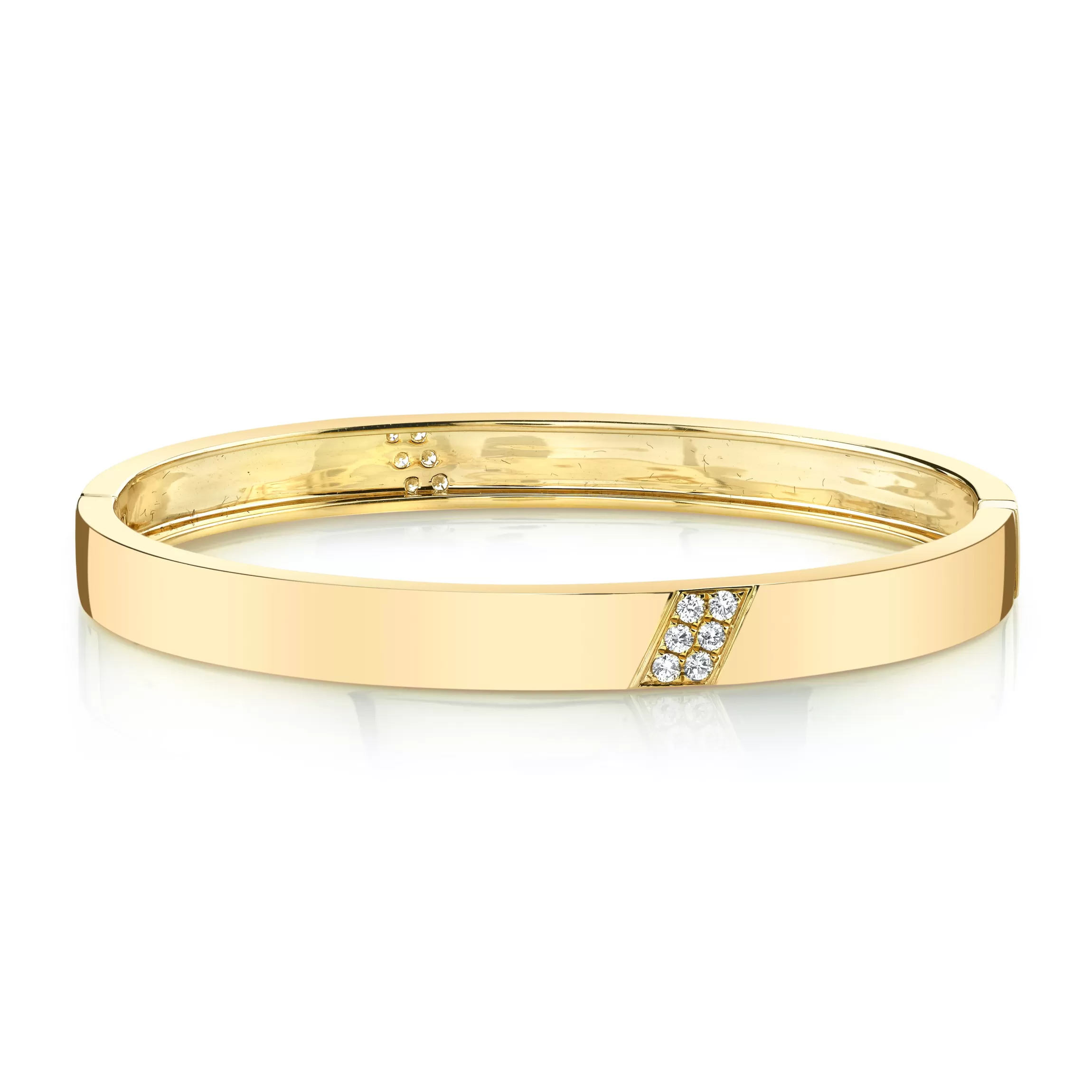 Anita Ko TWO ROW DIAGONAL DIAMOND STRIPE BRACELET