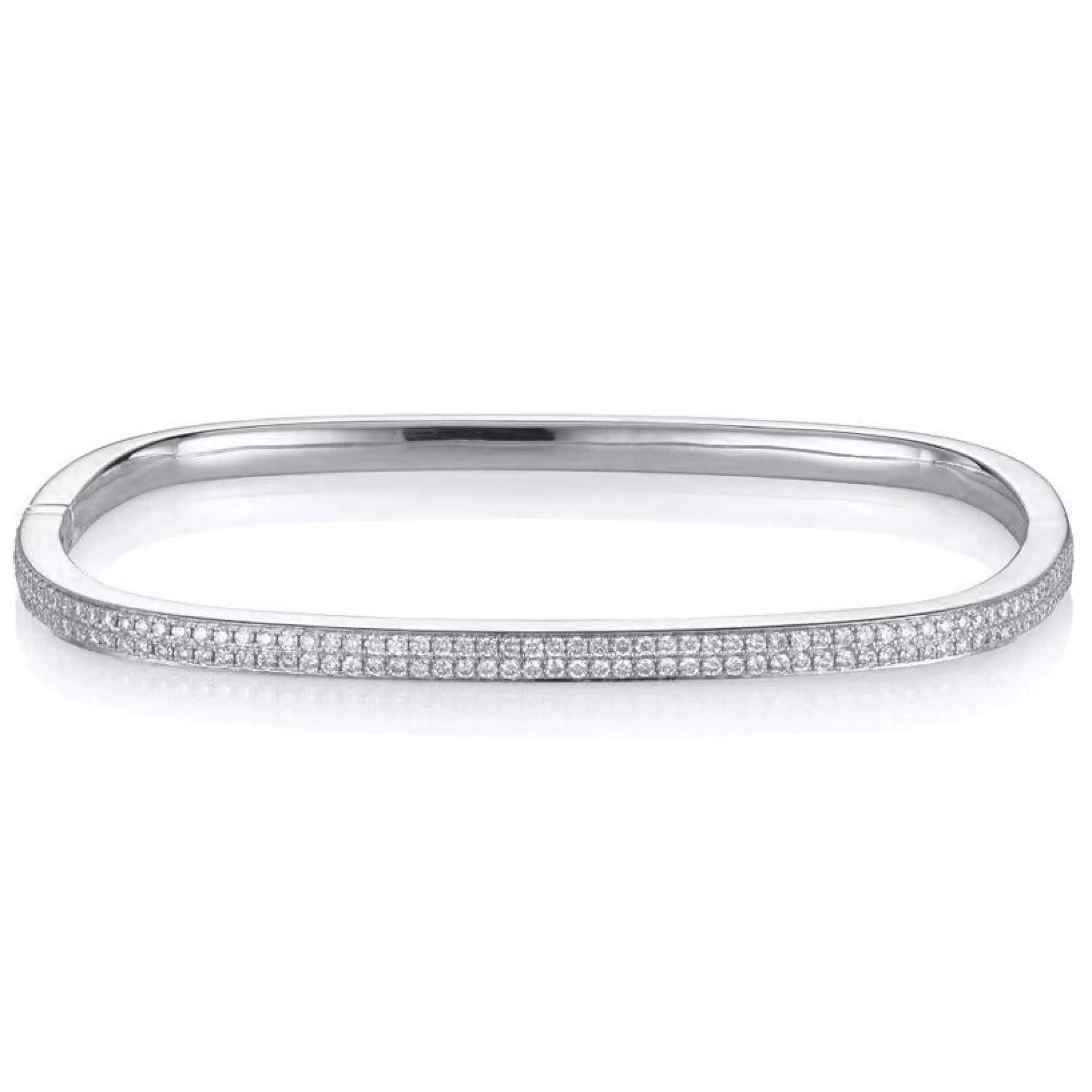 Anita Ko TWO ROW DIAMOND SQUARE BANGLE