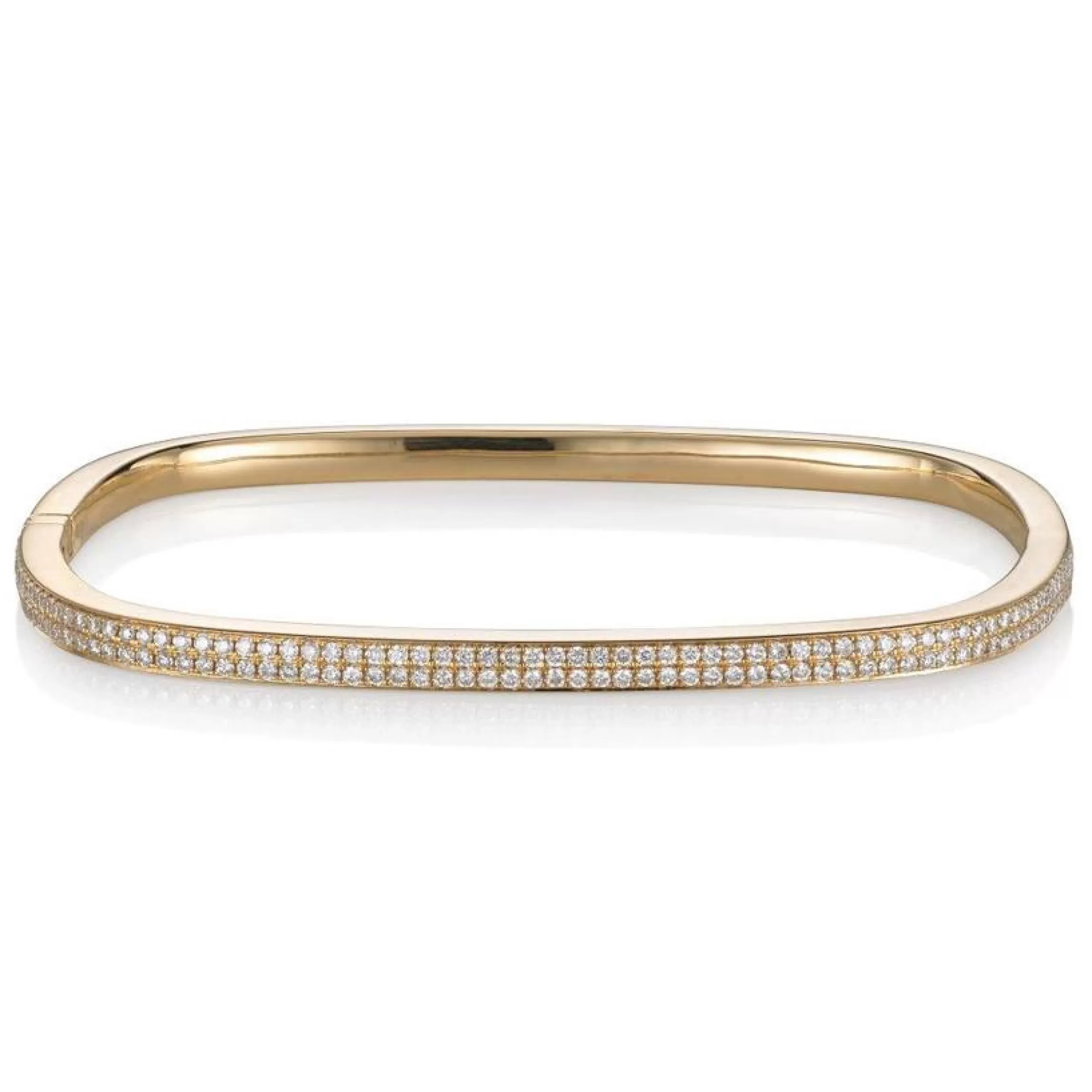 Anita Ko TWO ROW DIAMOND SQUARE BANGLE